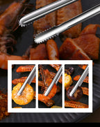 Stainless Steel BBQ Tongs – Multipurpose Kitchen Utensils for Grilling