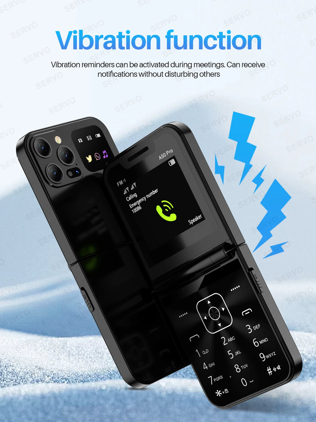 Flip Mobile Phone – Dual SIM with Call Recording for Seniors