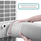 Telescopic Duct Exhaust Hose – 130/150mm Flexible Vent for Mobile Air Conditioner