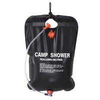Portable Solar Camping Shower – 20L PVC Heated Water Bag for Outdoor Travel