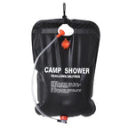 Portable Solar Camping Shower – 20L PVC Heated Water Bag for Outdoor Travel
