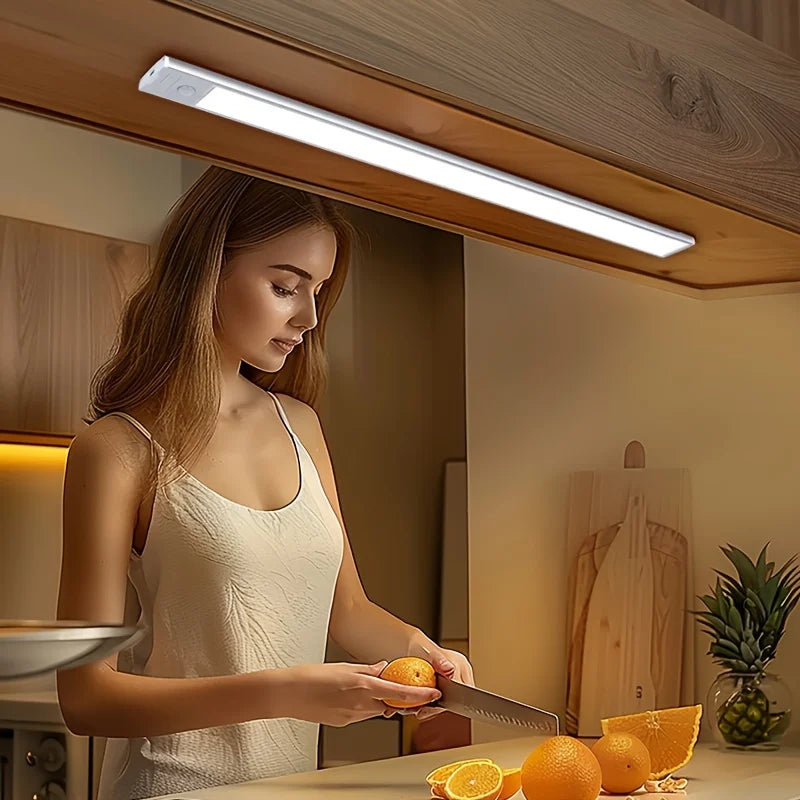 LED Motion Sensor Night Light – Rechargeable Wireless Lamp for Kitchen Bedroom