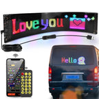Bluetooth LED Car Sign – Programmable Scrolling Message Display for Auto Decor