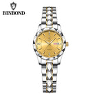 Stainless Steel Quartz Watch – Waterproof Luminous Accessory for Women