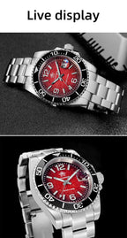 ADDIESDIVE 41mm Men's Diving Watch – Stainless Steel Quartz for Scuba Diving