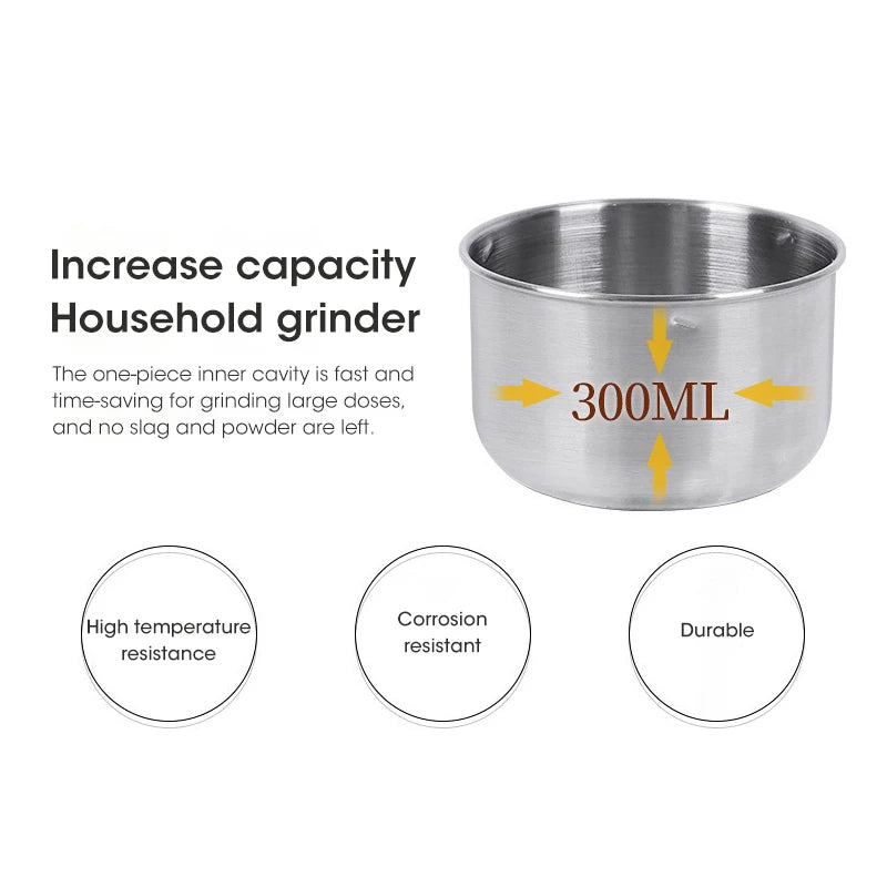 Electric Grain Grinder – 300ml Ultrafine Mill for Coffee and Baby Food