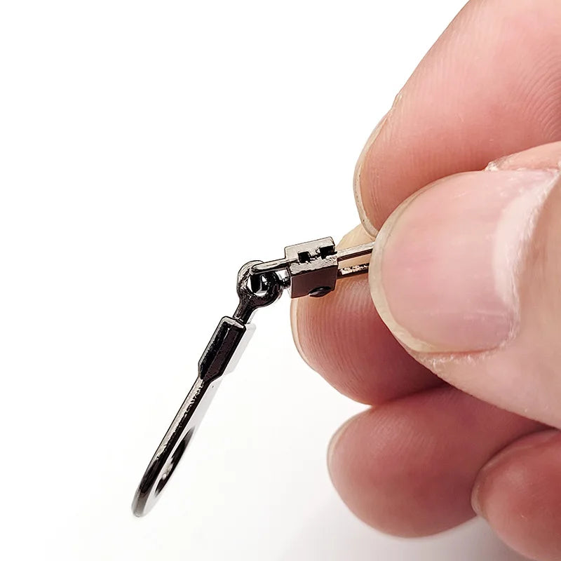 Detachable Metal Zipper Puller Kit – Replacement Repair Set for Sewing Craft