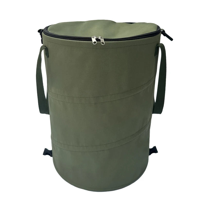 Foldable Outdoor Trash Can – Large Capacity Storage Bin for Camping and Laundry