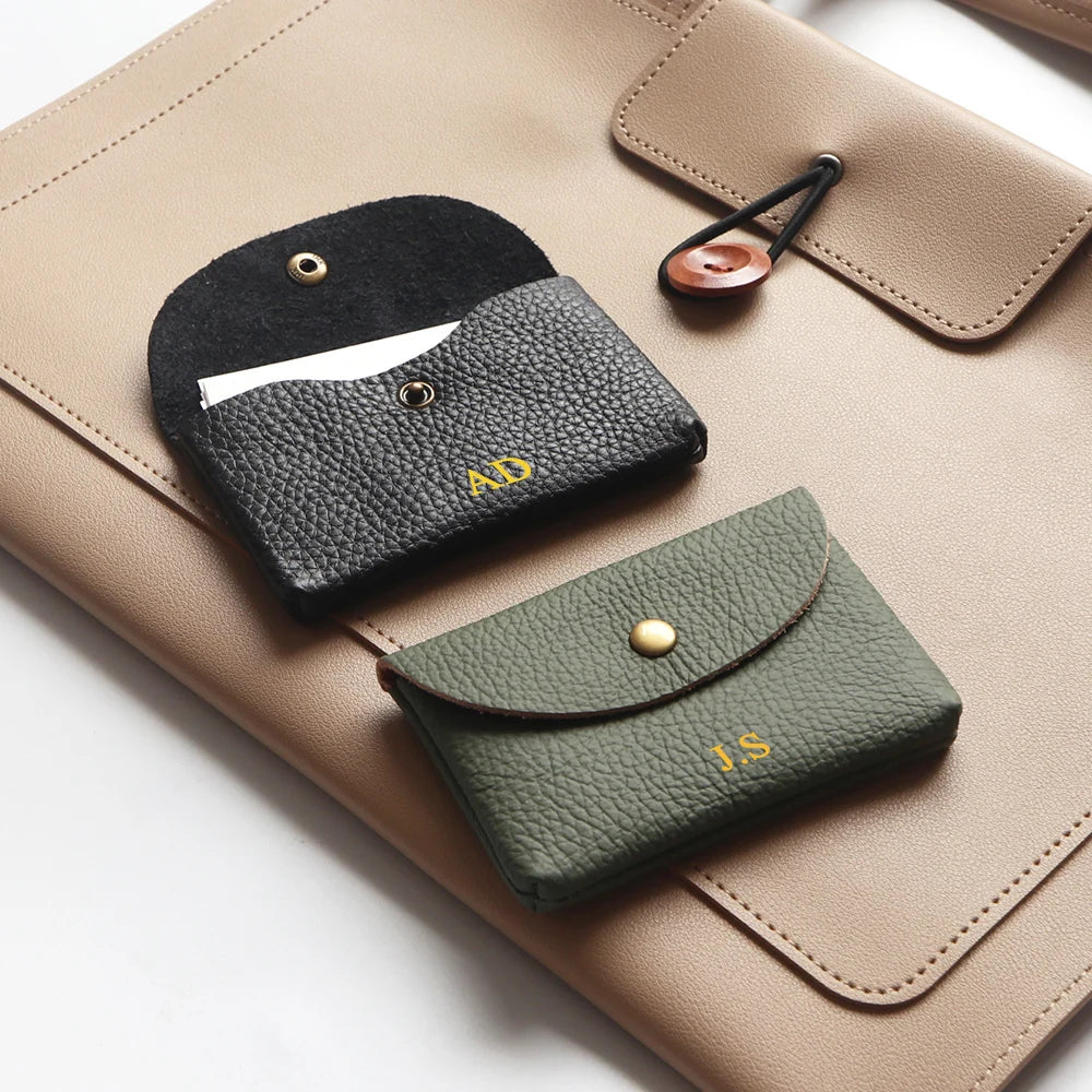 Custom Name Passport Cover Set – Personalized Leather Luggage Tag for Travel