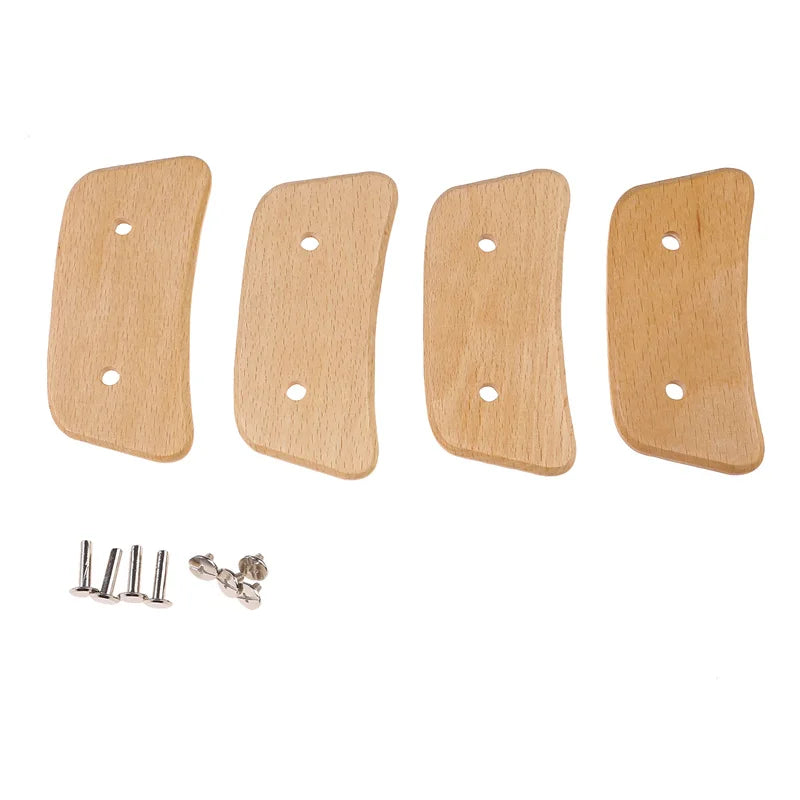 Wooden BBQ Pan Handle – Heat Resistant Anti-Scald Grip for Outdoor Cooking