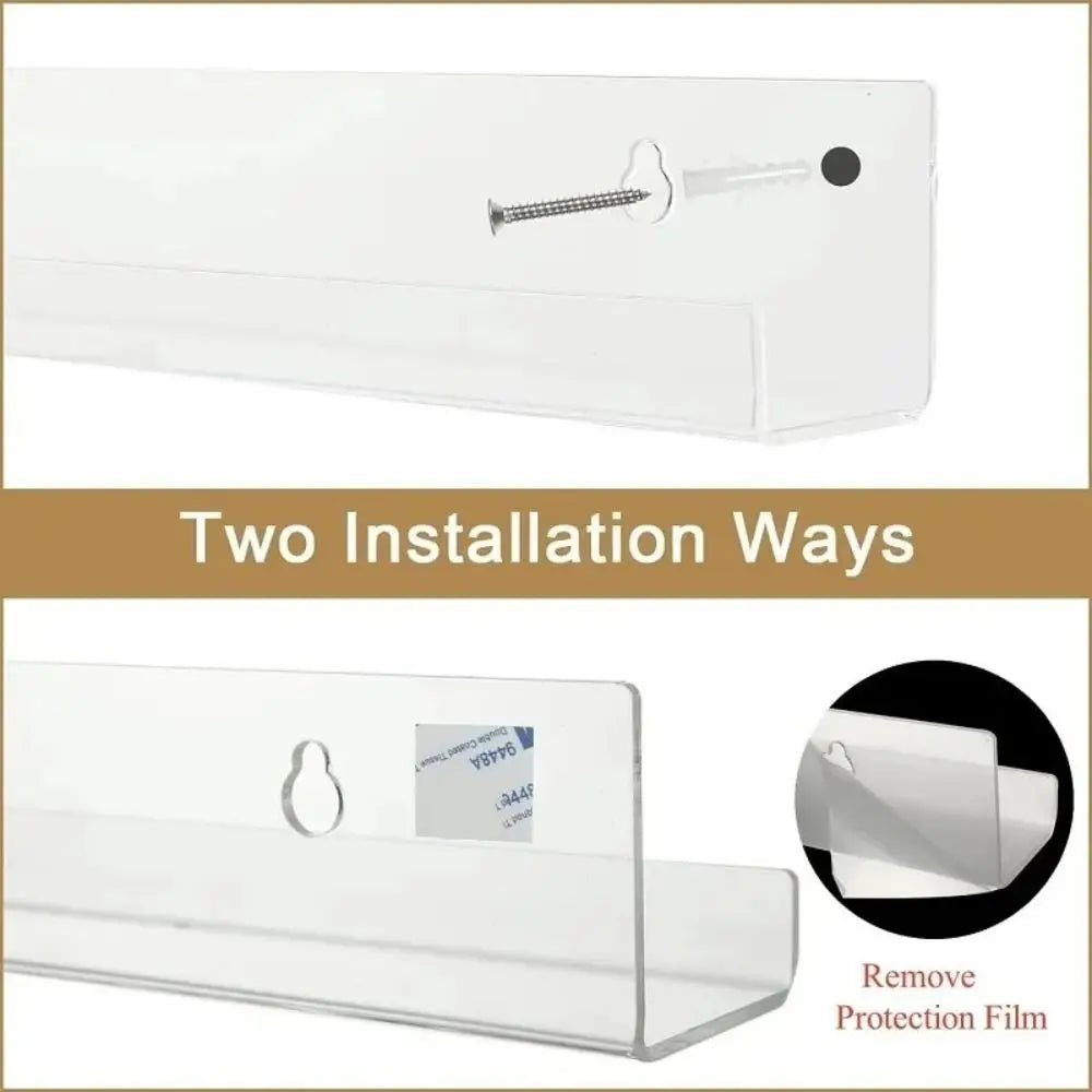 Acrylic Vinyl Record Wall Mount – Clear Display Shelf for Music Collectors