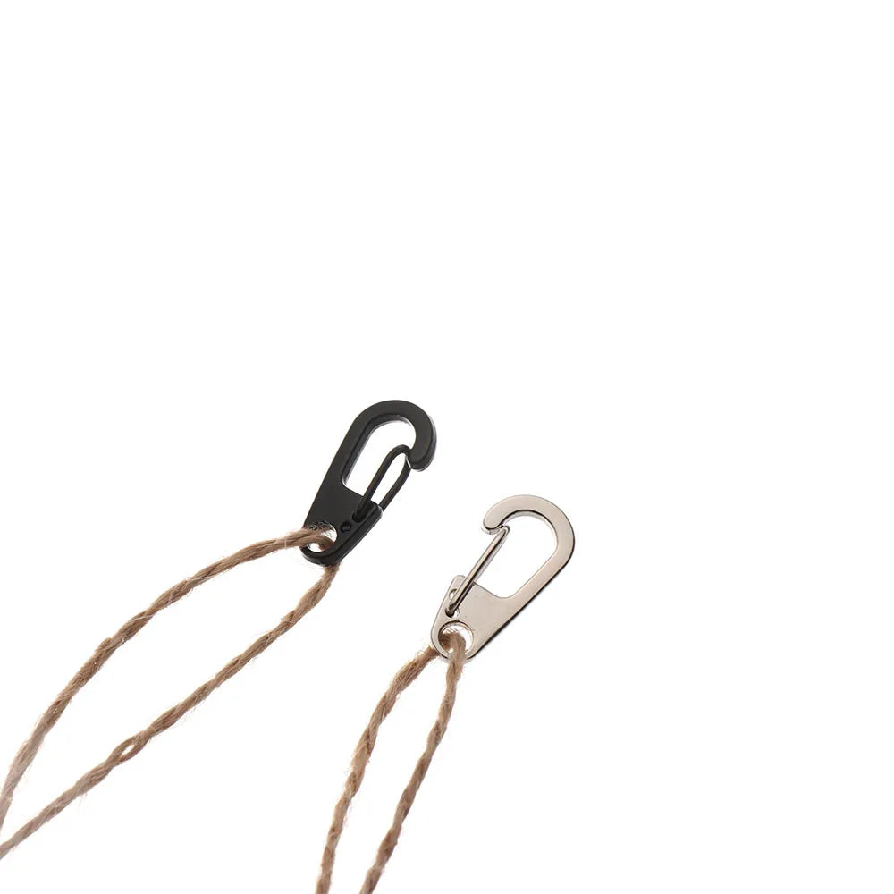 Mini Aluminium D-Ring Carabiner – Spring Clip for Outdoor Camping EDC Gear