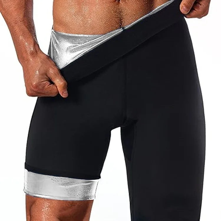 Thermo Sauna Compression Leggings – Fat Burning Body Shaper for Men Gym Workout