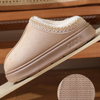 Fluffy Platform Slippers – Plush Warm Cotton Shoes for Winter Home Comfort