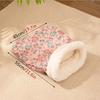Plush Cat Sleeping Bag – Thickened Fluffy Nest for Winter Pet Comfort
