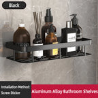 Adhesive Corner Shower Shelf – No Drill Wall Storage for Bathroom Organization