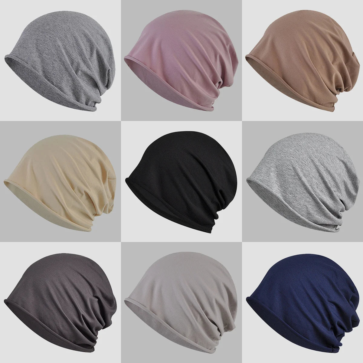Cotton Sleep Cap – Breathable Unisex Headscarf for Nightwear and Hair Loss