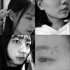 Fake Body Piercing Set – Adhesive Studs for Nose Lips and Eyebrows