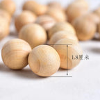Natural Camphor Moth Repellent Balls – Wooden Cedar Pest Control for Wardrobe