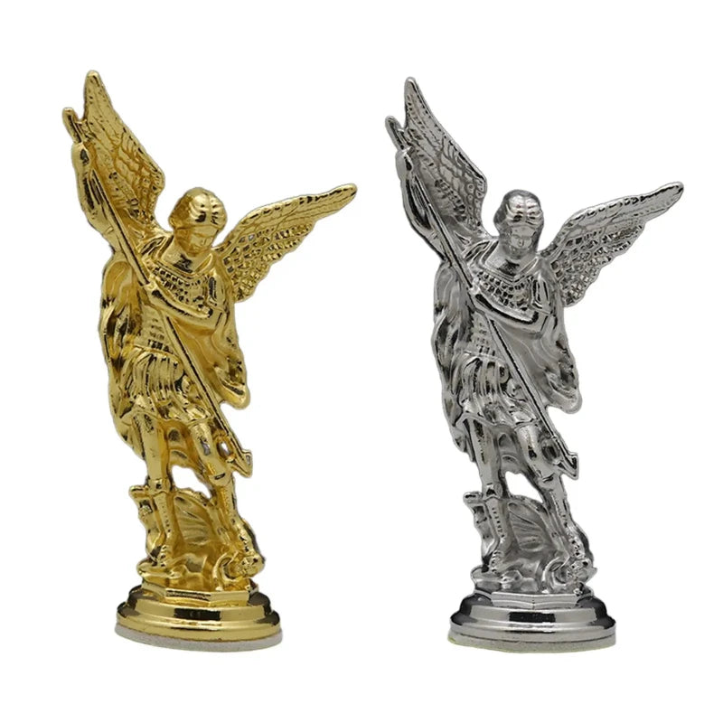 Saint Michael Archangel Figurine – Zinc Alloy Sculpture for Home Desk Decor
