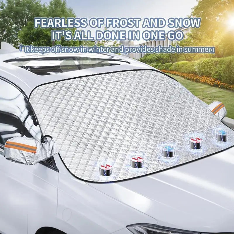 Waterproof Windshield Sunshade – Protective Cover for Winter Snow and Sun