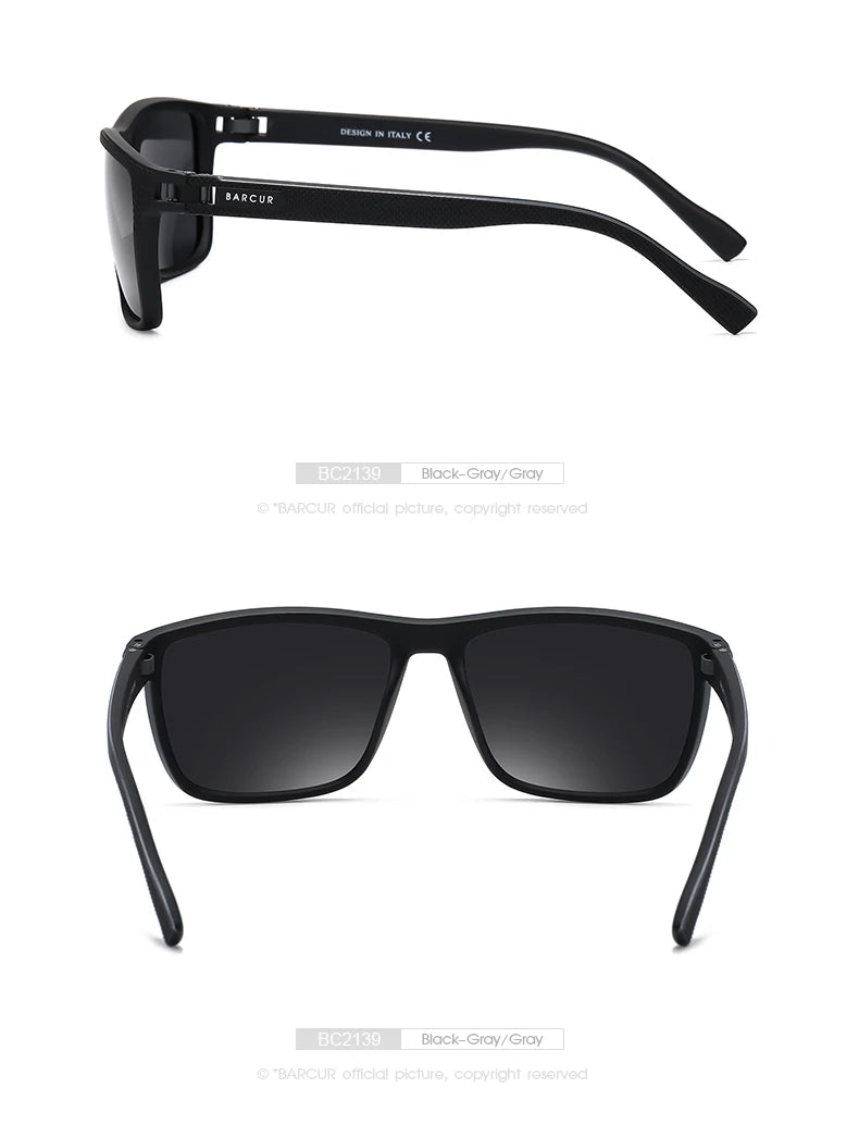 Polarized TR90 Sports Sunglasses – Lightweight UV Protection for Outdoor Men Women