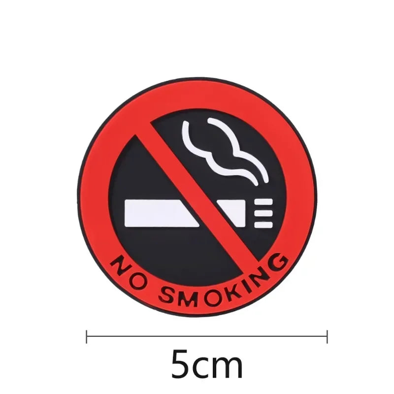 No Smoking Warning Decal – Adhesive Safety Sign for Cars and Home