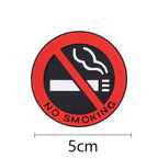 No Smoking Warning Decal – Adhesive Safety Sign for Cars and Home