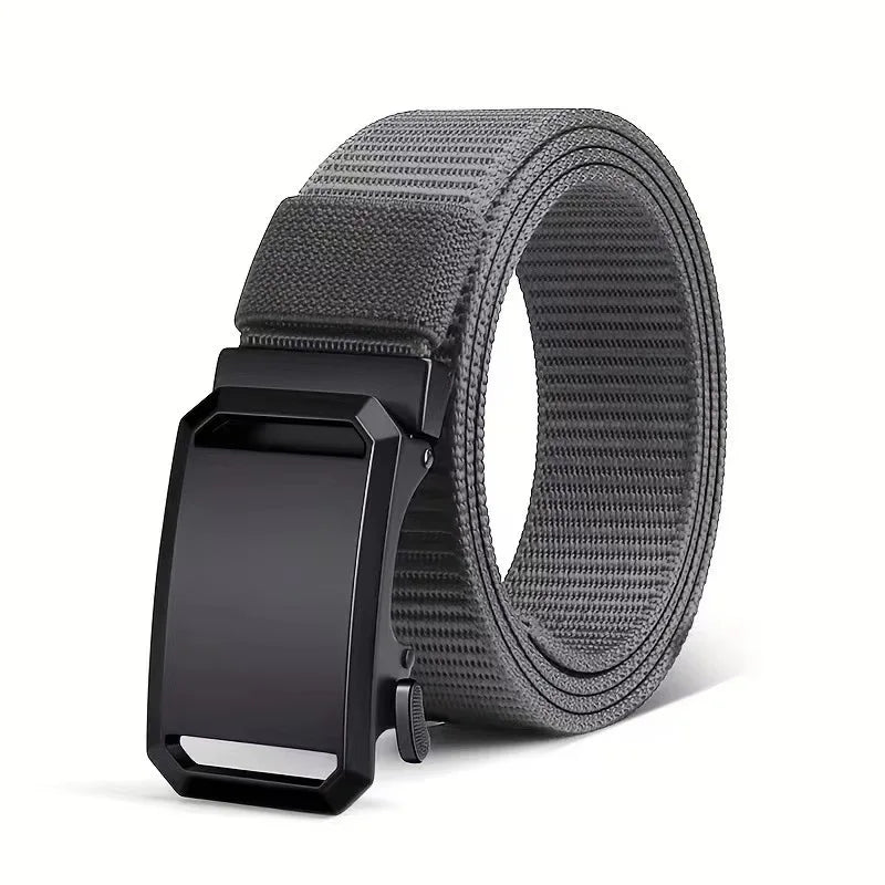 Tactical Canvas Belt – Durable Automatic Buckle for Men Outdoor Hunting