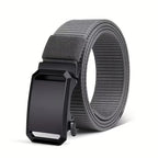 Tactical Canvas Belt – Durable Automatic Buckle for Men Outdoor Hunting