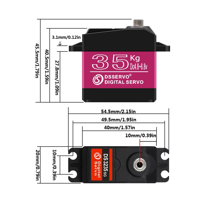 Waterproof Digital Metal Gear Servo – High Speed RC Steering for 1/8 1/10 Cars