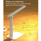 LED Desk Lamp – Rechargeable Touch Light with Alarm and Thermometer for Study