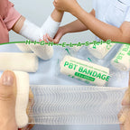 PBT Elastic Bandages – Absorbent Cotton Core for First Aid Wound Dressing