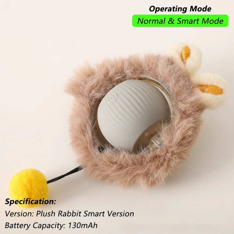 Interactive Rolling Cat Ball – Rechargeable Smart Toy for Pet Exercise