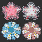 Sakura Daisy Silicone Coaster – Heat Resistant Placemat for Dining Tables
