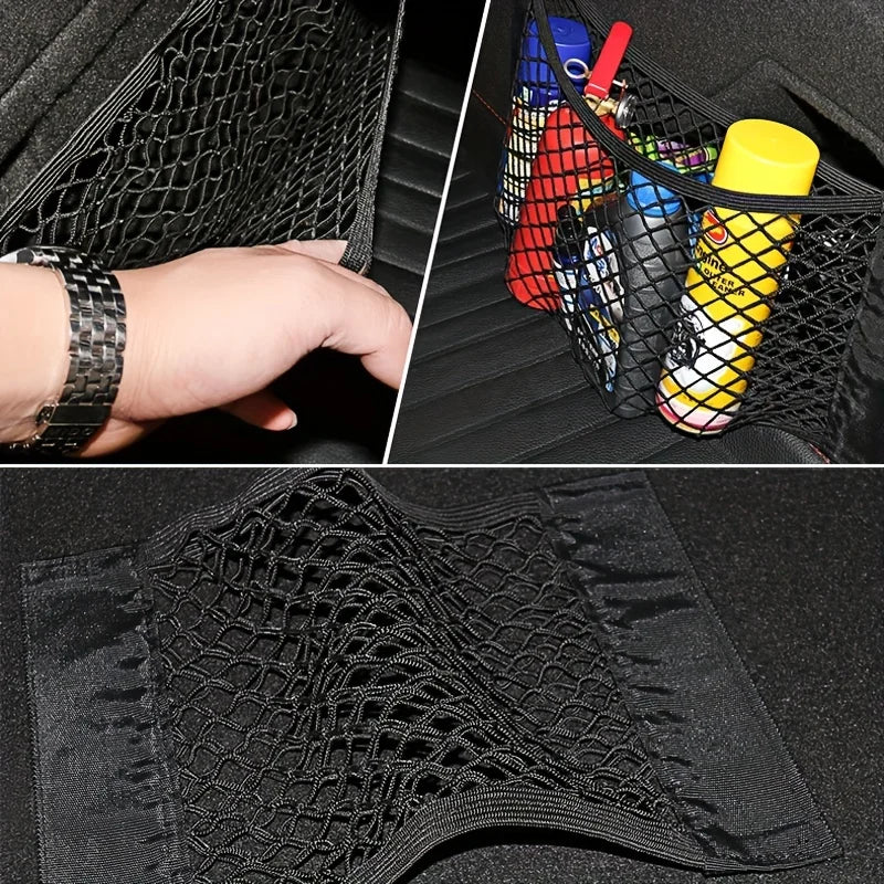 Car Trunk Storage Net – Elastic Mesh Organizer for Cargo and Safety
