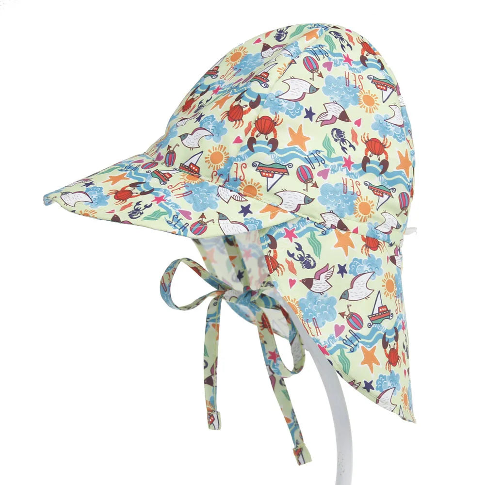 Adjustable Kids Bucket Hat – UV Protection Quick-Dry Cap for Beach Summer