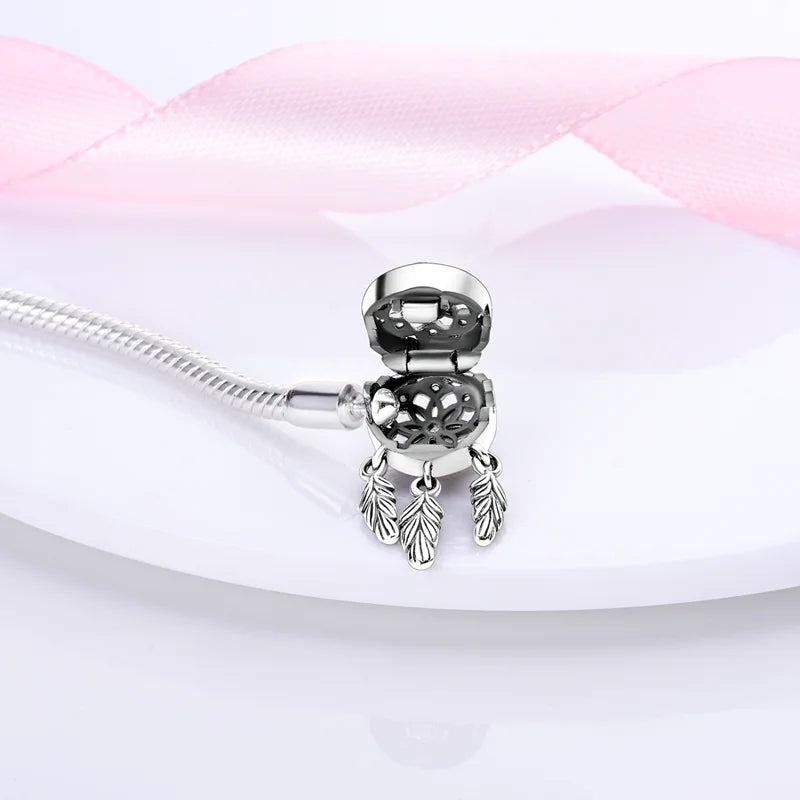 925 Sterling Silver Charm Bracelet – Adjustable Green Zircon for Birthday Gifts