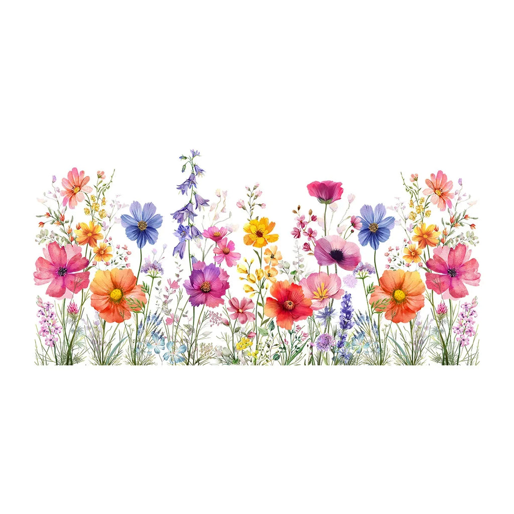 Floral Butterfly Window Decals – Electrostatic Glass Clings for Home Decor