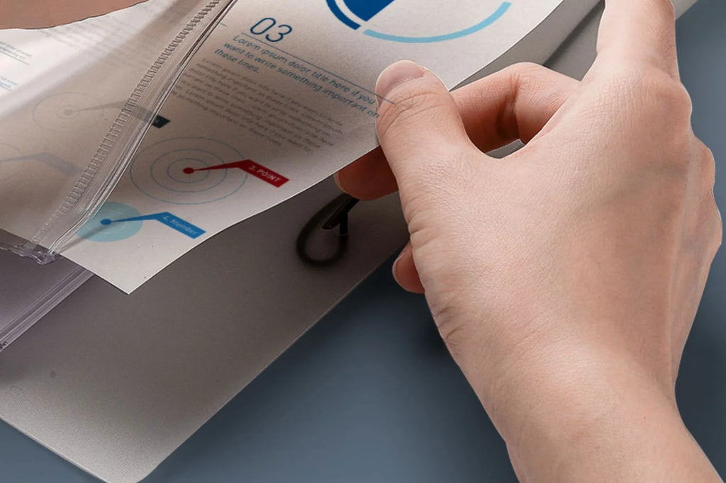 Four Hole A4 Binder – Durable Data Storage Folder for Office Notes