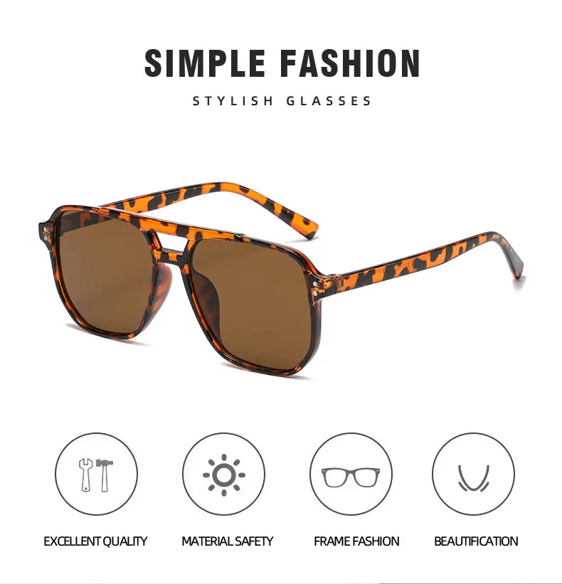 Vintage Square Mirror Sunglasses – Retro Fashion Eyewear for Women