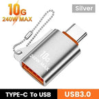 USB to USB-C Adapter – Fast Charging OTG Converter for Smartphones and Laptops