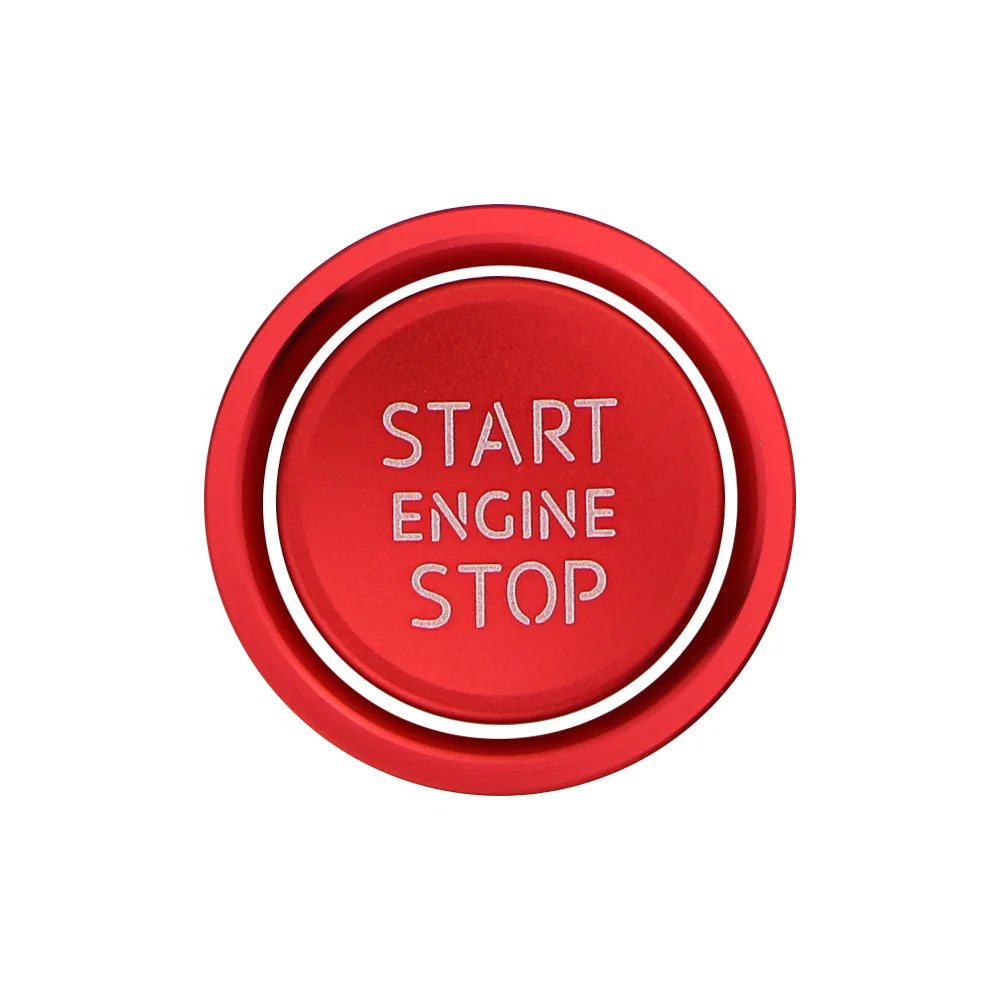 Aluminum Ignition Button Ring – Decorative Engine Start Cover for Peugeot