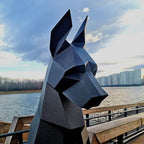 Doberman 3D Papercraft Sculpture – DIY Animal Model for Home Decor