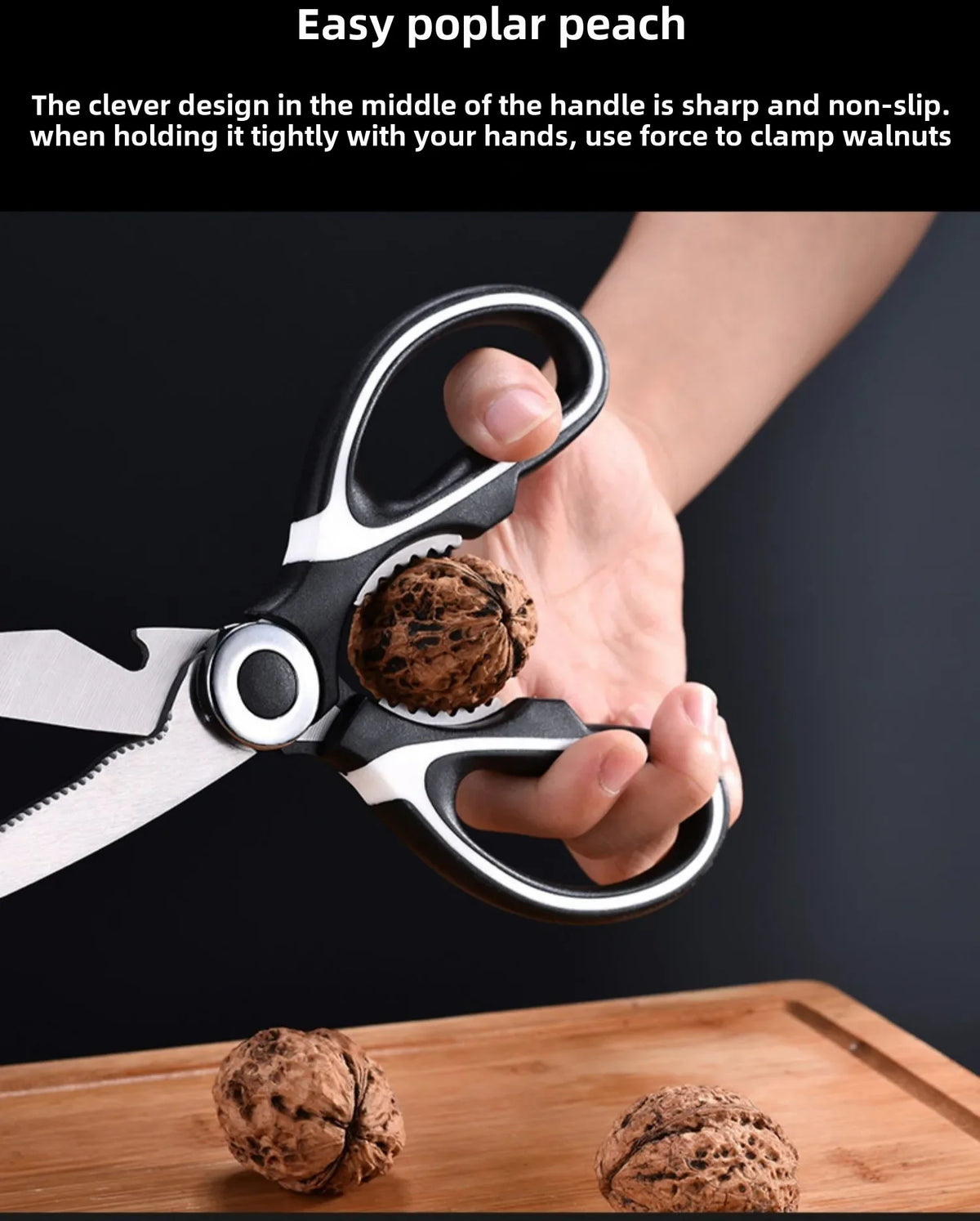 Heavy Duty Kitchen Shears – Stainless Steel Scissors for Poultry and Meat
