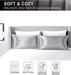 Mulberry Silk Pillowcase – Queen Standard Satin Sleep Case for Hair and Skin