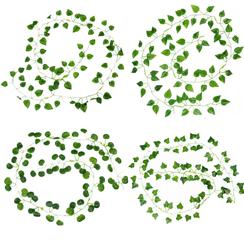 Artificial Green Dill Leaf Vine – 2m Hanging Garland for Wedding Decor