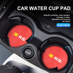 Suede Car Cup Holder Coasters – Anti-Slip Accessories for Renault Vehicles