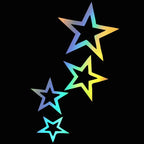 Star Vinyl Car Decal – 12x24cm Waterproof Sticker for Truck Bumper Window
