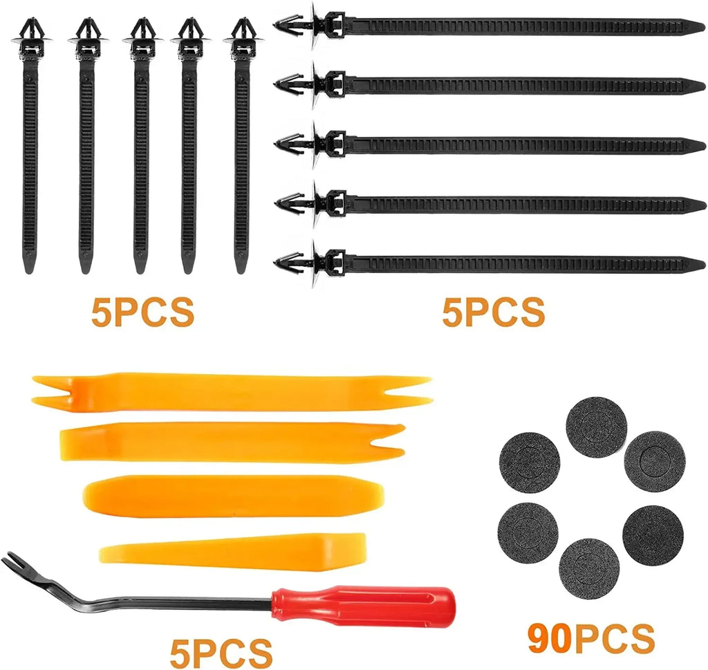 Automotive Plastic Fastener Kit – Bumper and Fender Rivet Retainers for Car Repair